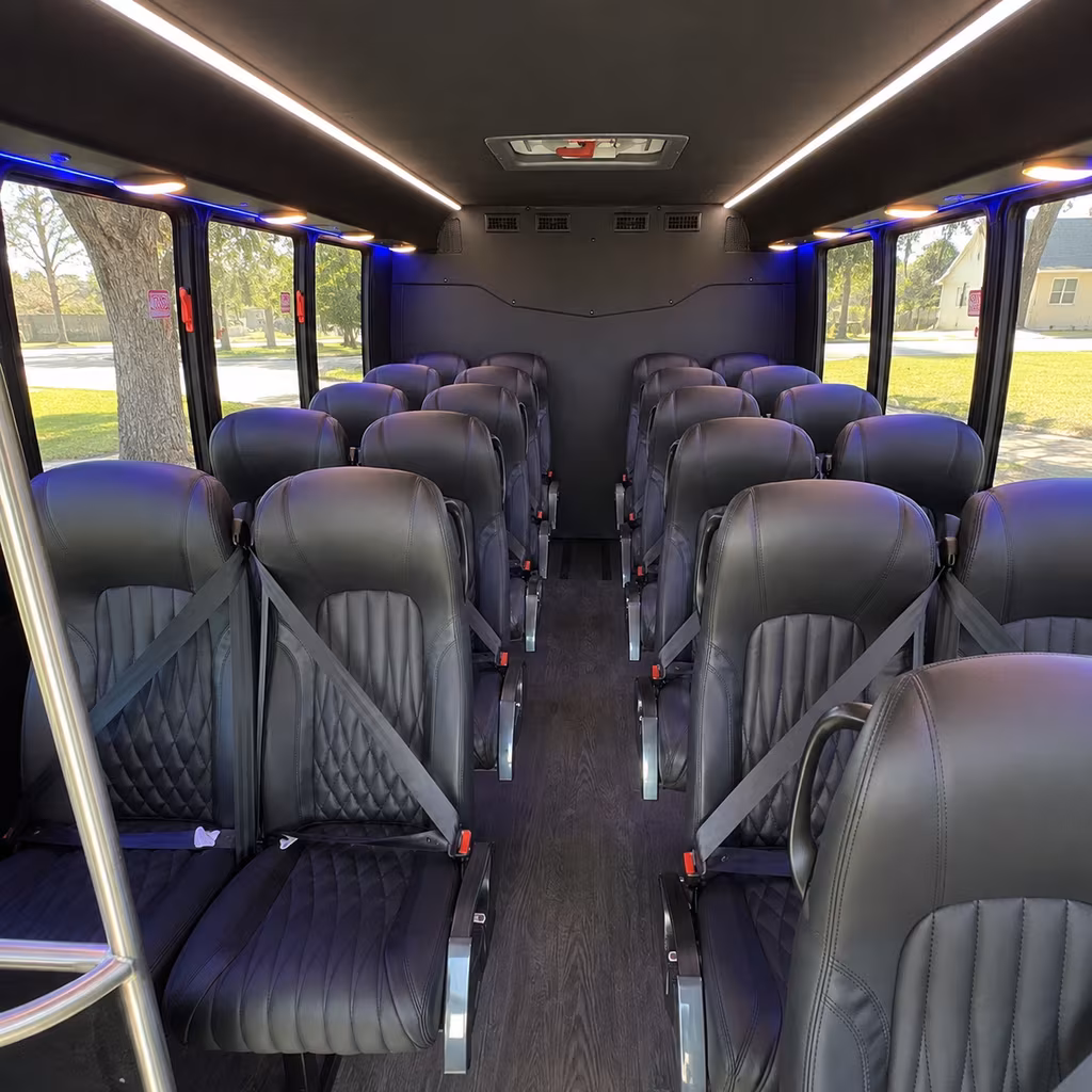clovis 25 passenger minibus interior
