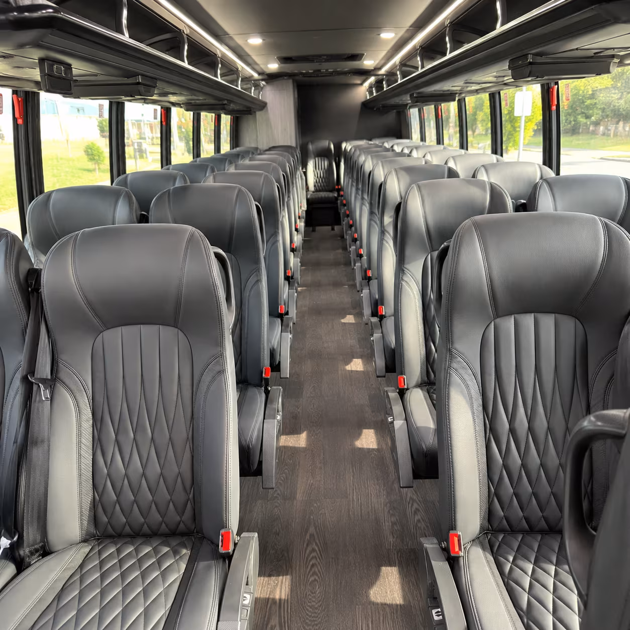 clovis 28 passenger minibus interior