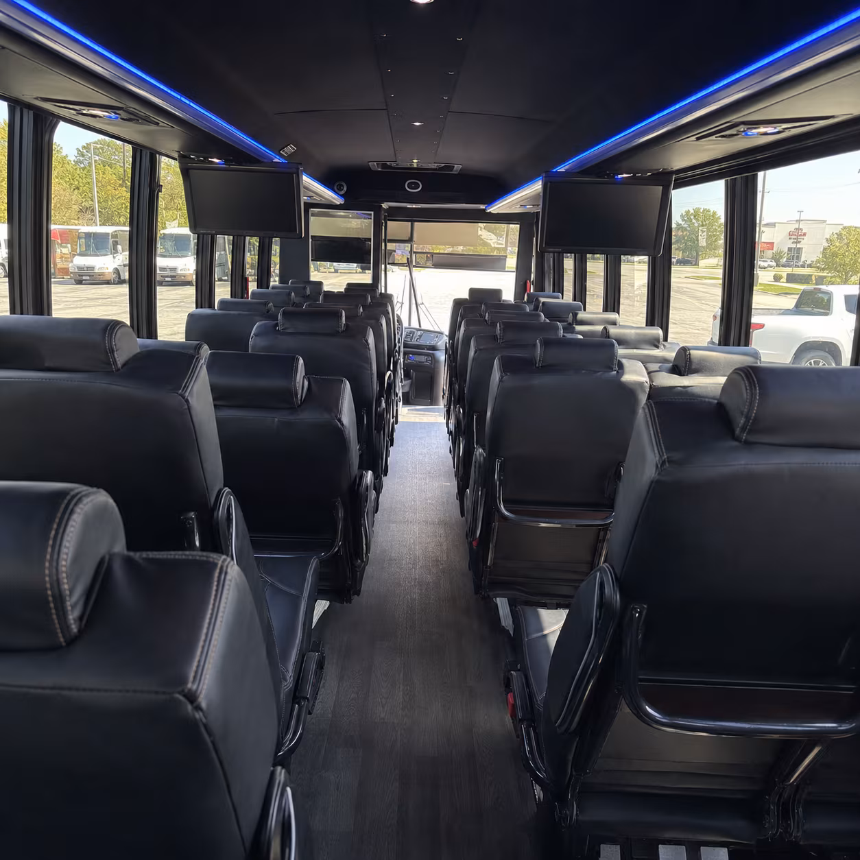 clovis 30 passenger minibus interior
