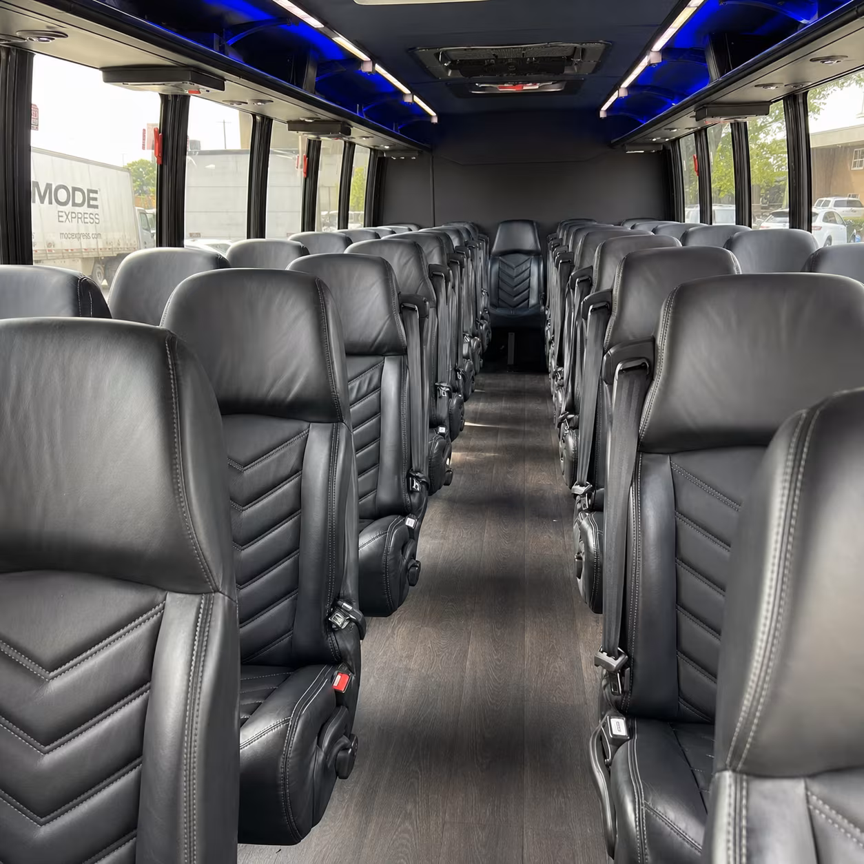 clovis 35 passenger minibus inside