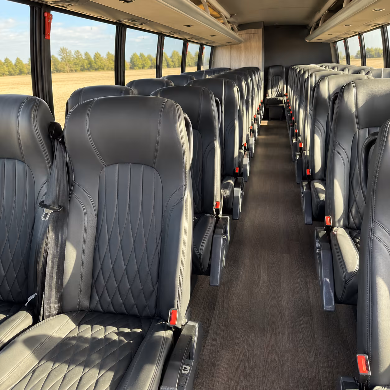 clovis 35 passenger minibus interior