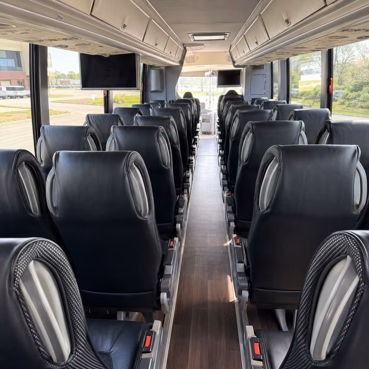 clovis 56 passenger charter bus inside