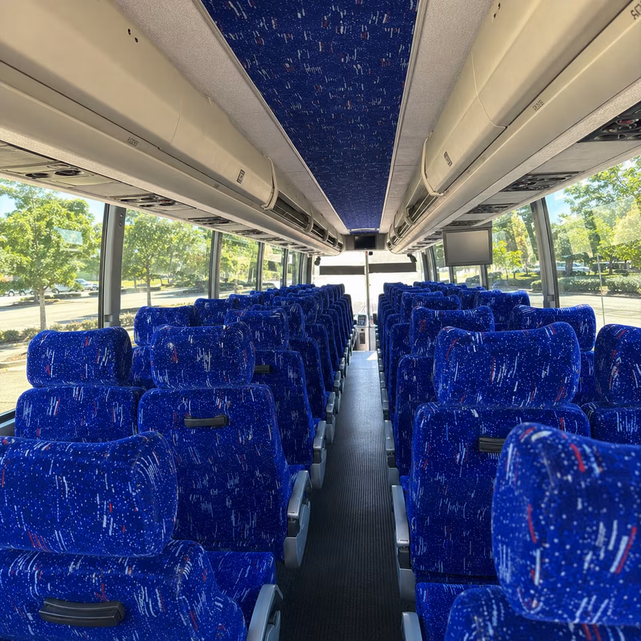 clovis charter bus inside