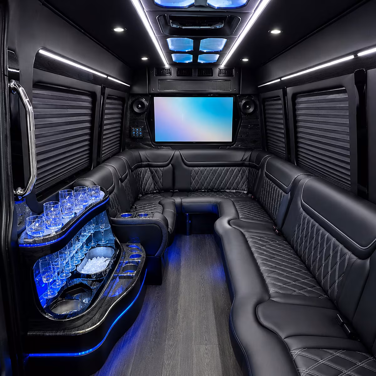 clovis party bus inside