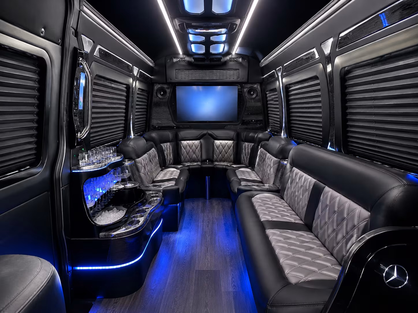 clovis wedding transportation onboard seating